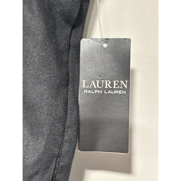 POLO RALPH LAUREN Linen Wide Leg Palazzo Pant Black Pockets Sz 18 Workwear - Picture 5 of 10